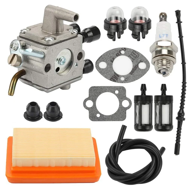 Carburetor Air Filter Bulb Fuel Repower Kit Fit for Stihl FS120 FS200 FS250 FS300 FS350 FR450 String Trimmer