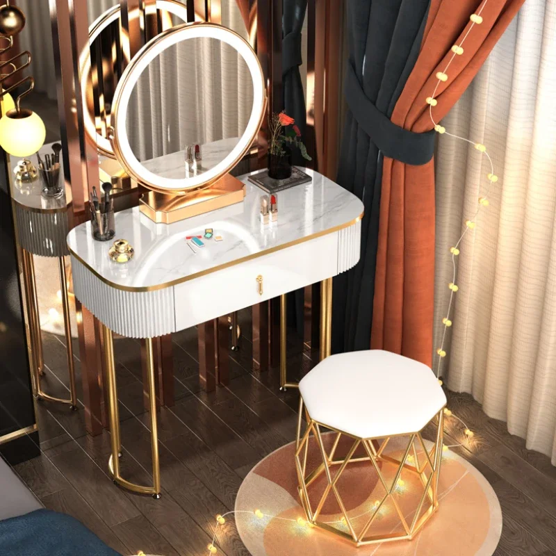 

Bedroom Mirrors Dressing Table Storage Organizer Living Room Makeup Table Salon Large Tocador Maquillaje Home Furniture Sets