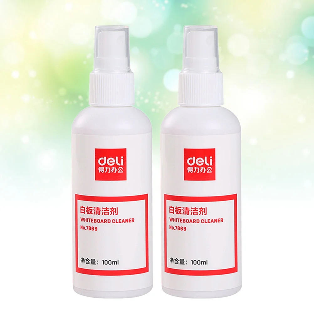 2pcs Whiteboard Cleaner Spray Eraser Water 100ml Per Bottle Whiteboard Clean Water Spray whiteboard clean spray