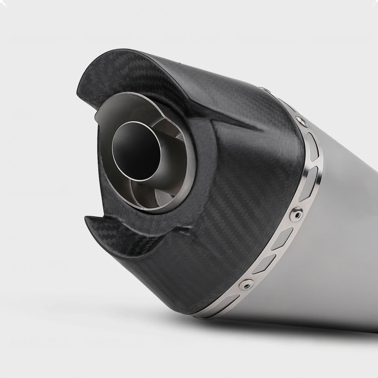 FOR Yoshimura AT2 Slip-On Exhaust System for Triumph Street Triple 765 Moto2 765cc Triple Engine Custom Mold Direct Fit
