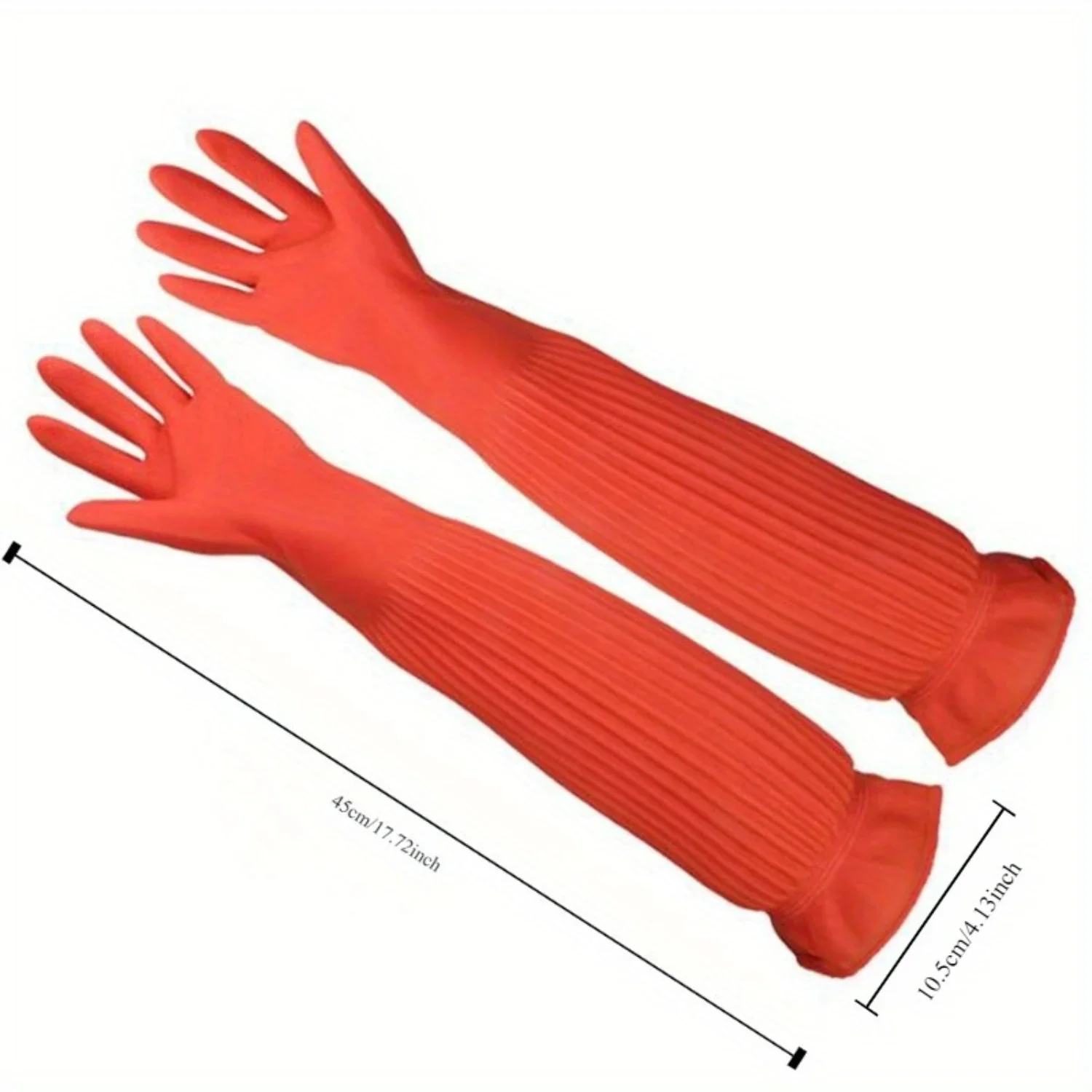 Silicone Long Gloves, Lead-Free, Protective Gauntlets for Kitchen, Bedroom, Aquarium, Fish Tank, Dishwashing