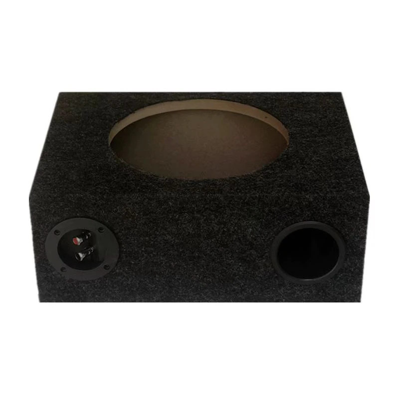 10-Inch New Ultra-thin Coaxial Speaker Empty Cabinet Wooden Box Square MDF Felt Car Modified Subwoofer Passive With Junction Box