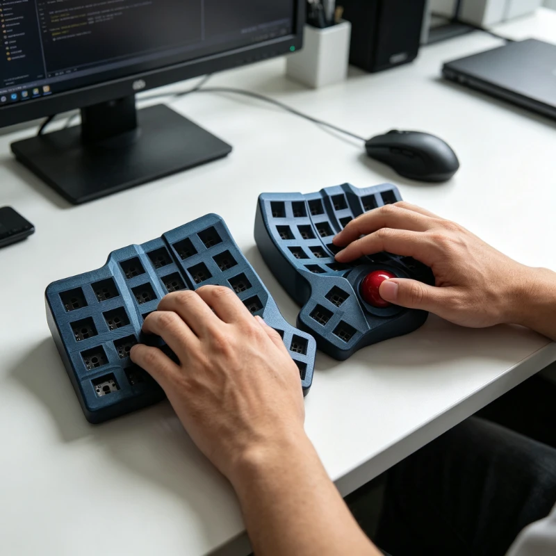 Tenting Legs Split Keyboard Charybdis MK2 Kit Custom Wired/Wireless Bluetooth Dual-mod Hot-swap Rp2040/ PWM3360 QMK ZMK Teclado