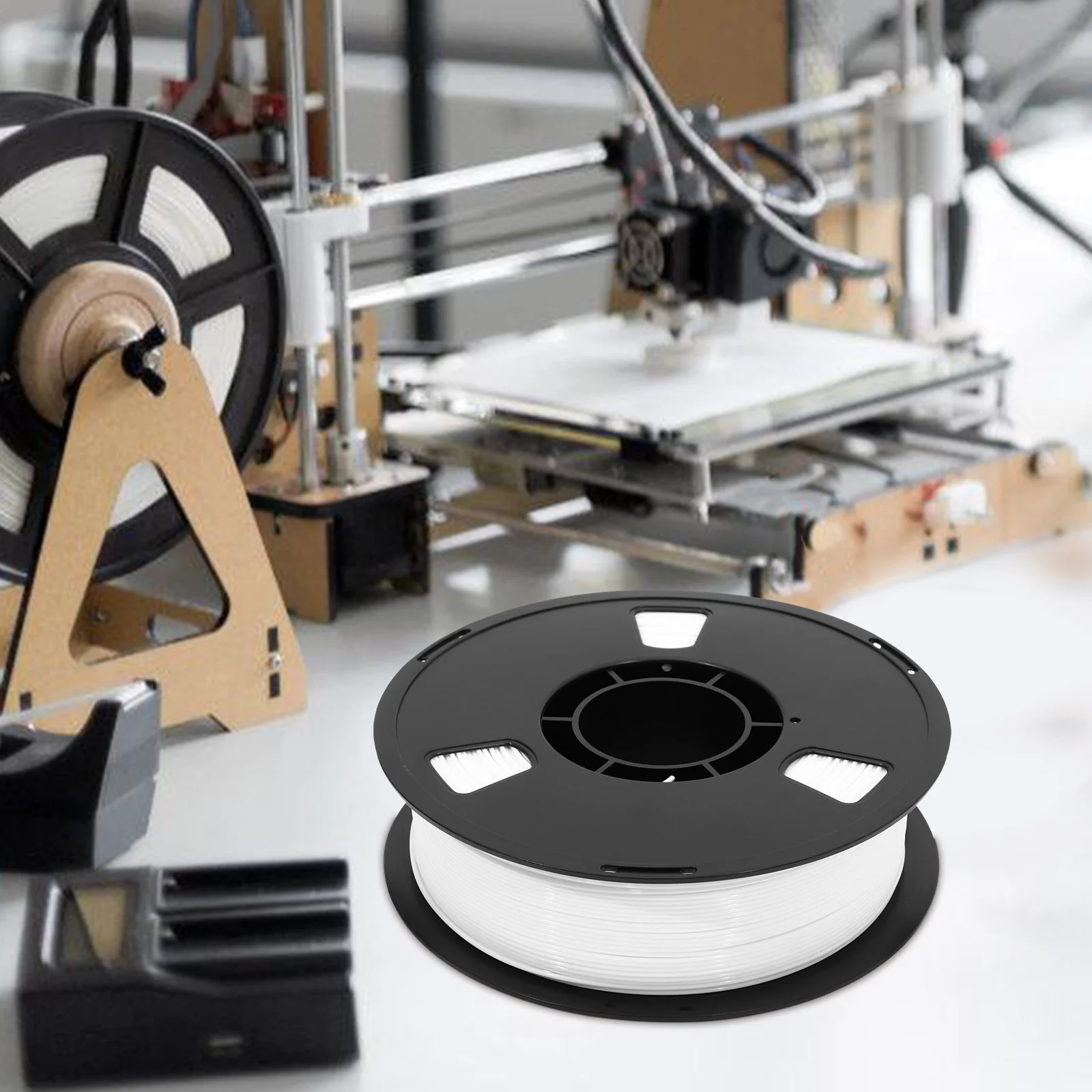 

High Strength PETG 1 75mm White Neatly Coiled for 3D Printer Excellent Tensile Impact Resistance Versatile Projects