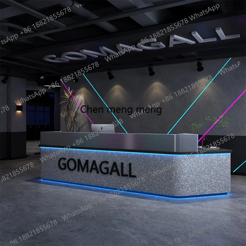 Palestra Reception Ristorante Hotel Bar in stile industriale pagina di cassa Caffè Sala da biliardo Bistro Tavolo da bancone reception