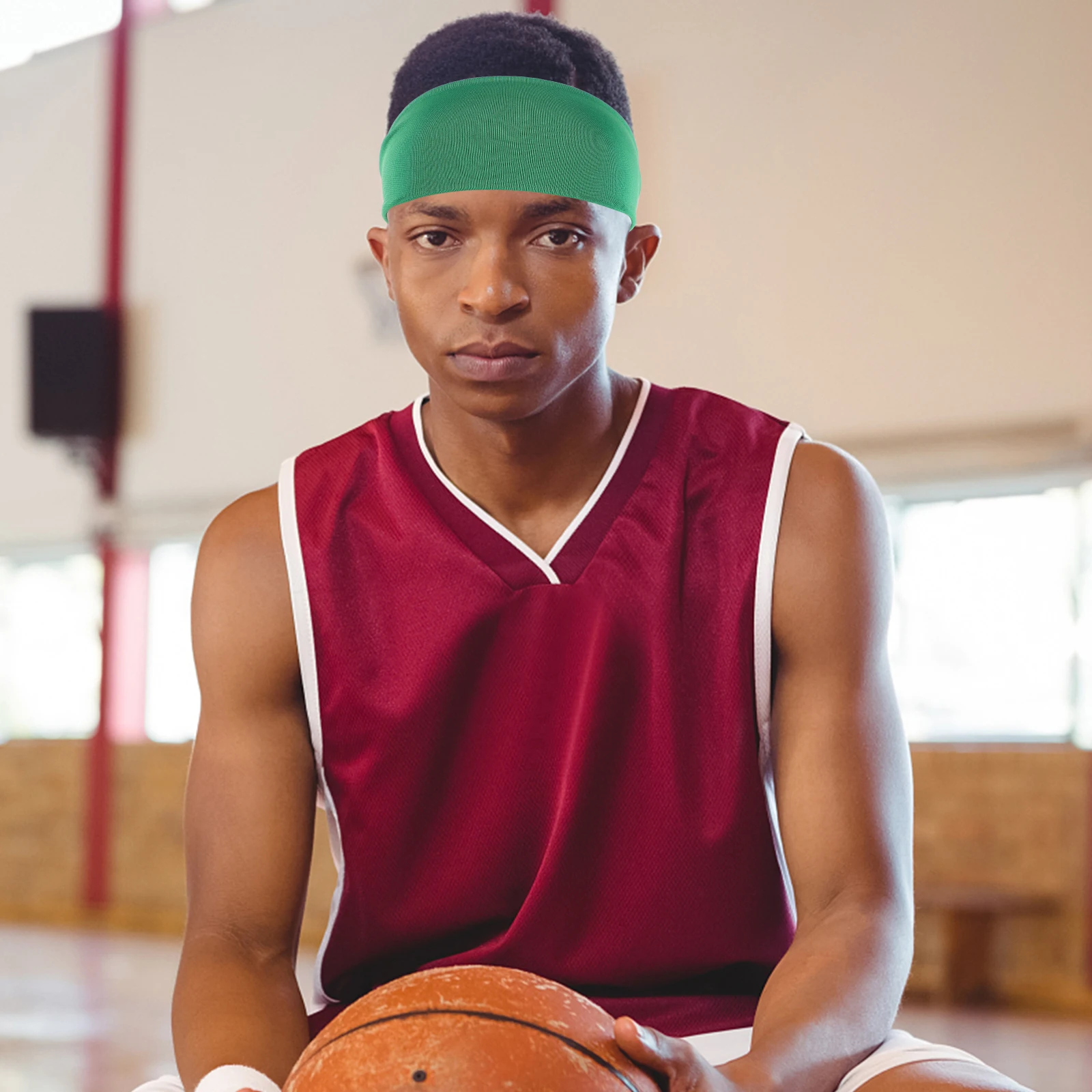 

6pcs Kids Stretchy Sweatbands Moisture Wicking Athletic Headbands For Running Yoga Basketball Unisex Hairband For Toddler Boys