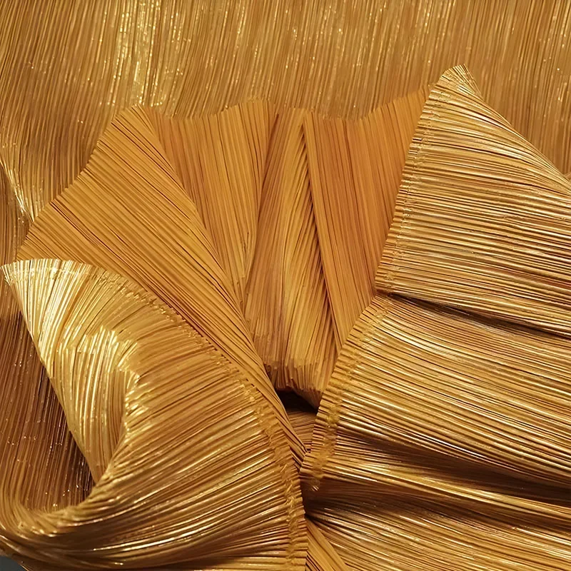 

Blue White Black Bronzing Pleated Fabric Background Decorative Modeling Creative Handmade DIY Texture Pleated Designer Fabric