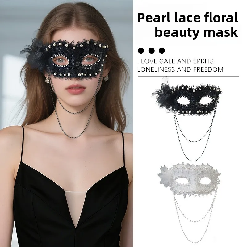 

Carnival Easter Halloween Party Side Flower Mask Masquerade Half Face Mask Girls Gifts Makeup Ball Mask Party Half Face Mask