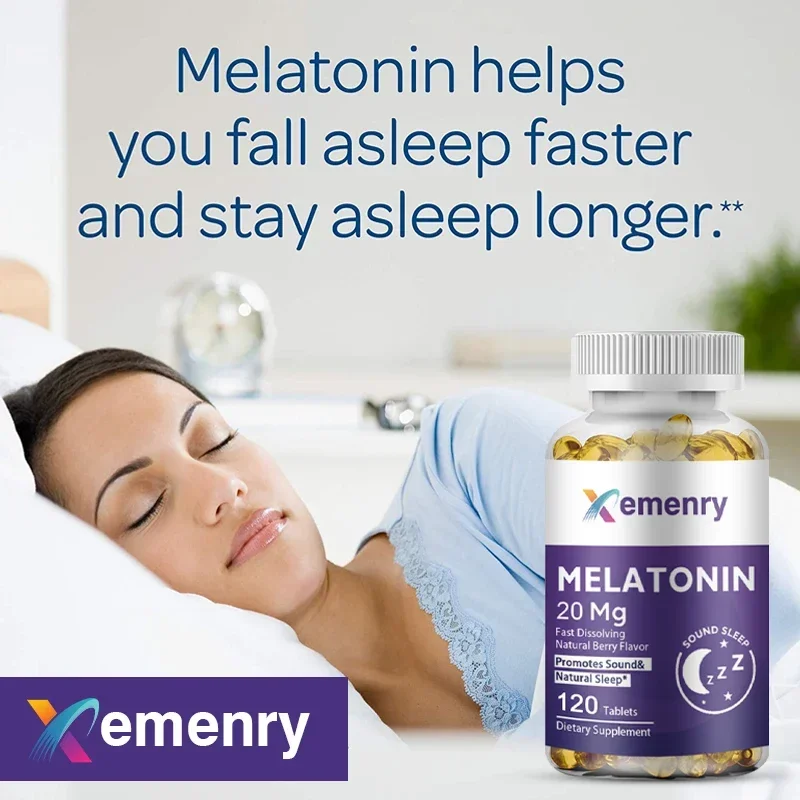 Adult Melatonin Softgels Help You Fall Asleep, Maintain Sleep Quality, and Maximize Your Immune System view 3