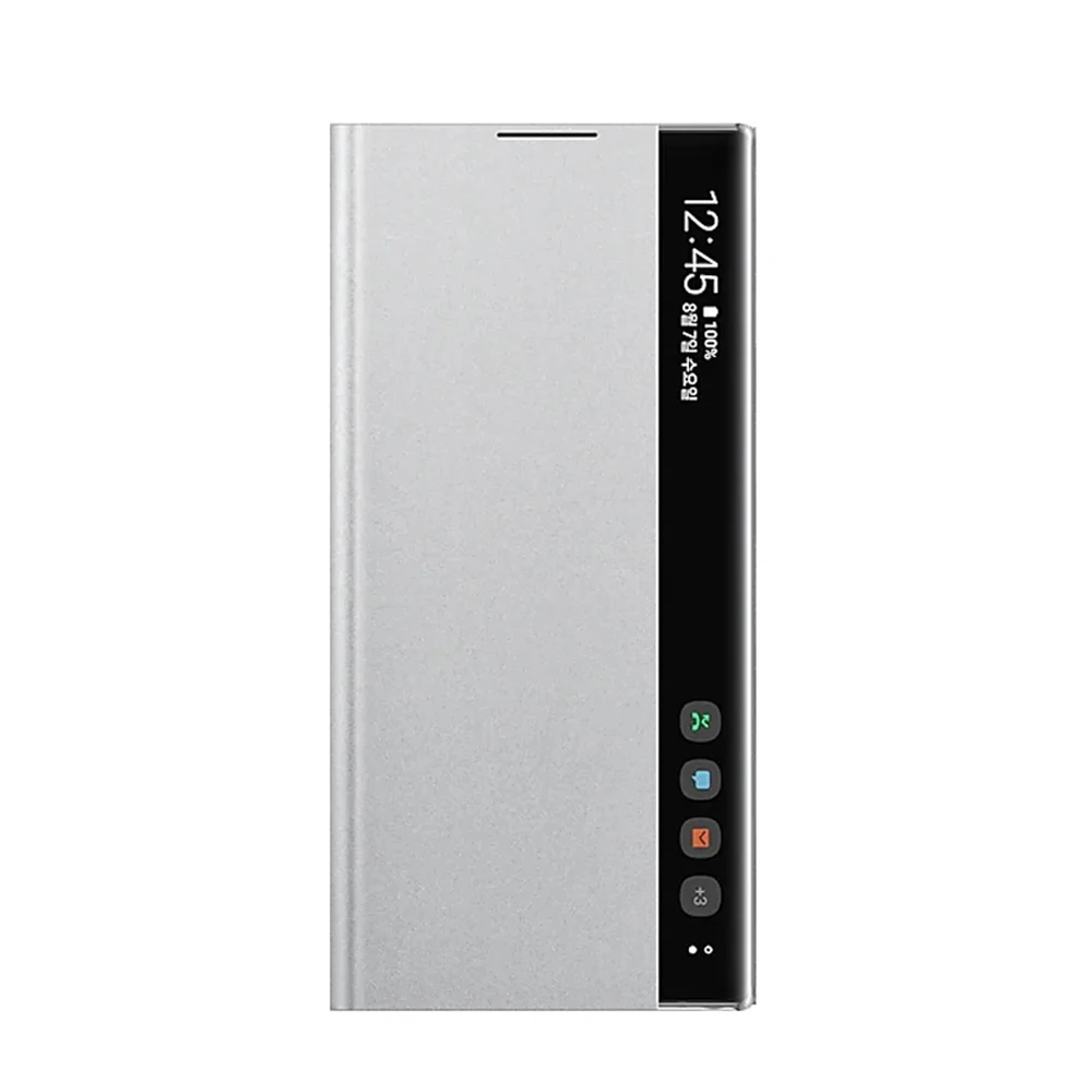 For Samsung  Clear View Cover For Samsung Galaxy Note10 5G Note10 Mirror Cover Clear View Phone Case