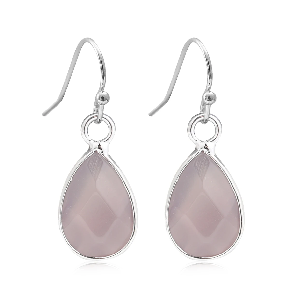 Waterdrop Natural Stone Dangle Labradorite Earrings for Women Newly Designed Female Daily Wear Wholesale Dropshiping