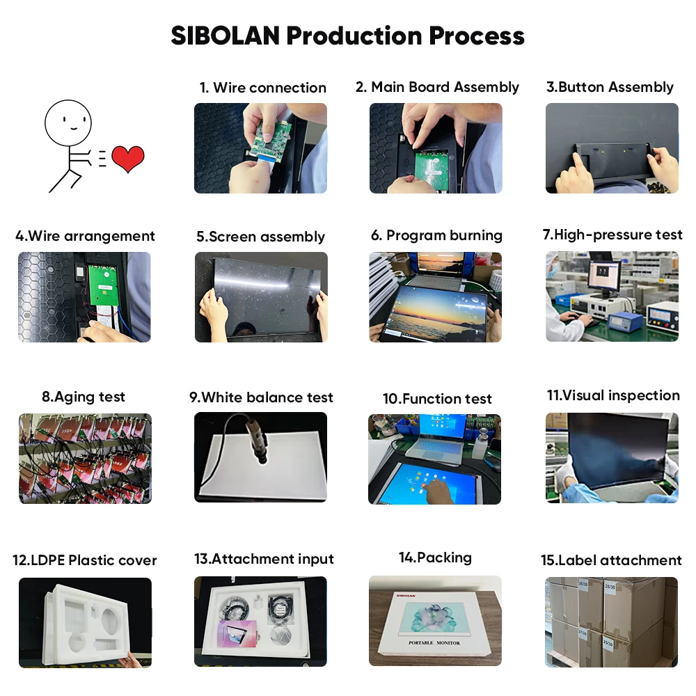 شاشة TLCRETE جديدة تصل بشاشة لمس واسعة للغاية محمولة بمنفذ USB من النوع c ps4 4k 15.6 بوصة مع قائمة Osd تعمل باللمس لأجهزة الكمبيوتر المحمول Ps5 ps4