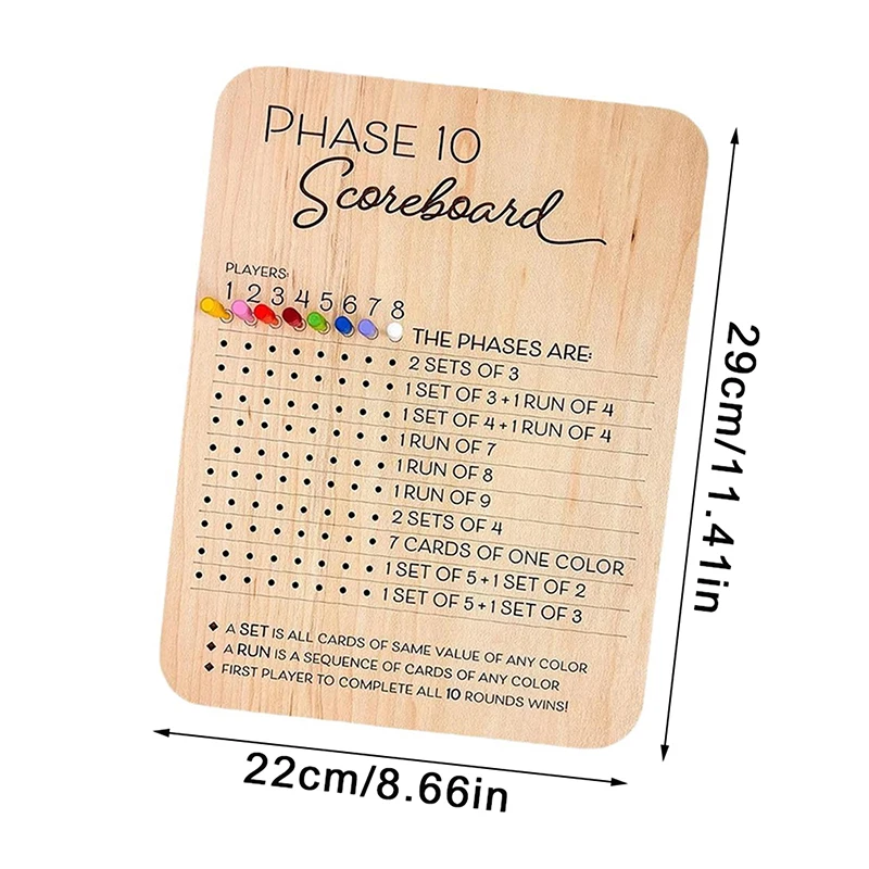 Phase 10 Score Board - Phase Ten Scorecard And Round Tracker Phase 10 Dice Cards Game Score Sheets Classic Board Card Games