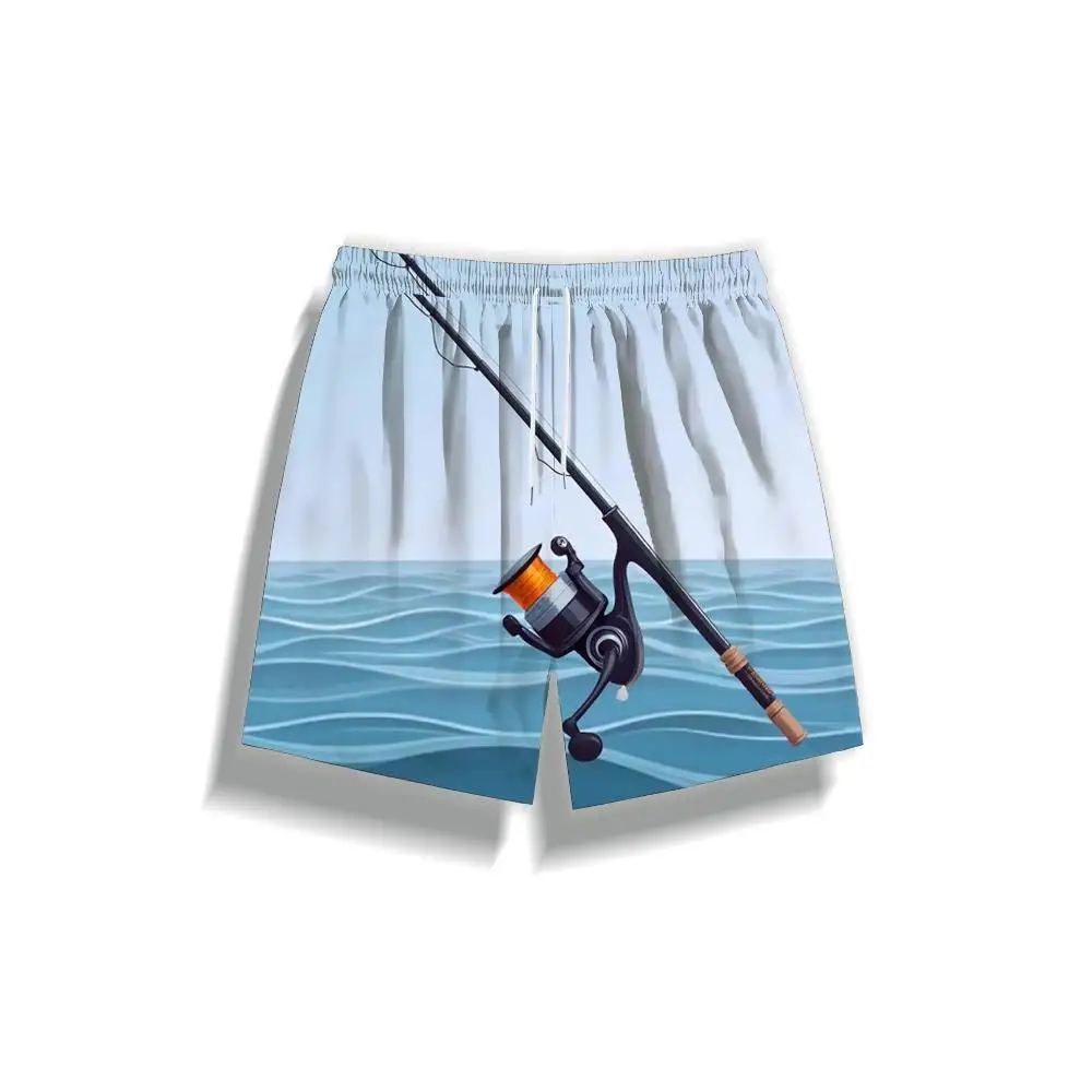 

1pcs Men's Short swim trunks2026 Summer 3D Printed Short sleeve running Pants Polyester Breathable sport Quick drying