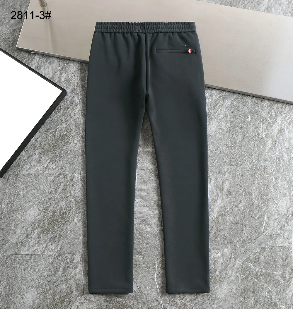 BILLIONAIRE BLKA CPTG Pants Cotton thick 2025 Autumn Winter new Mid waist straight comfortable elastic Size M-4XL Long Pants