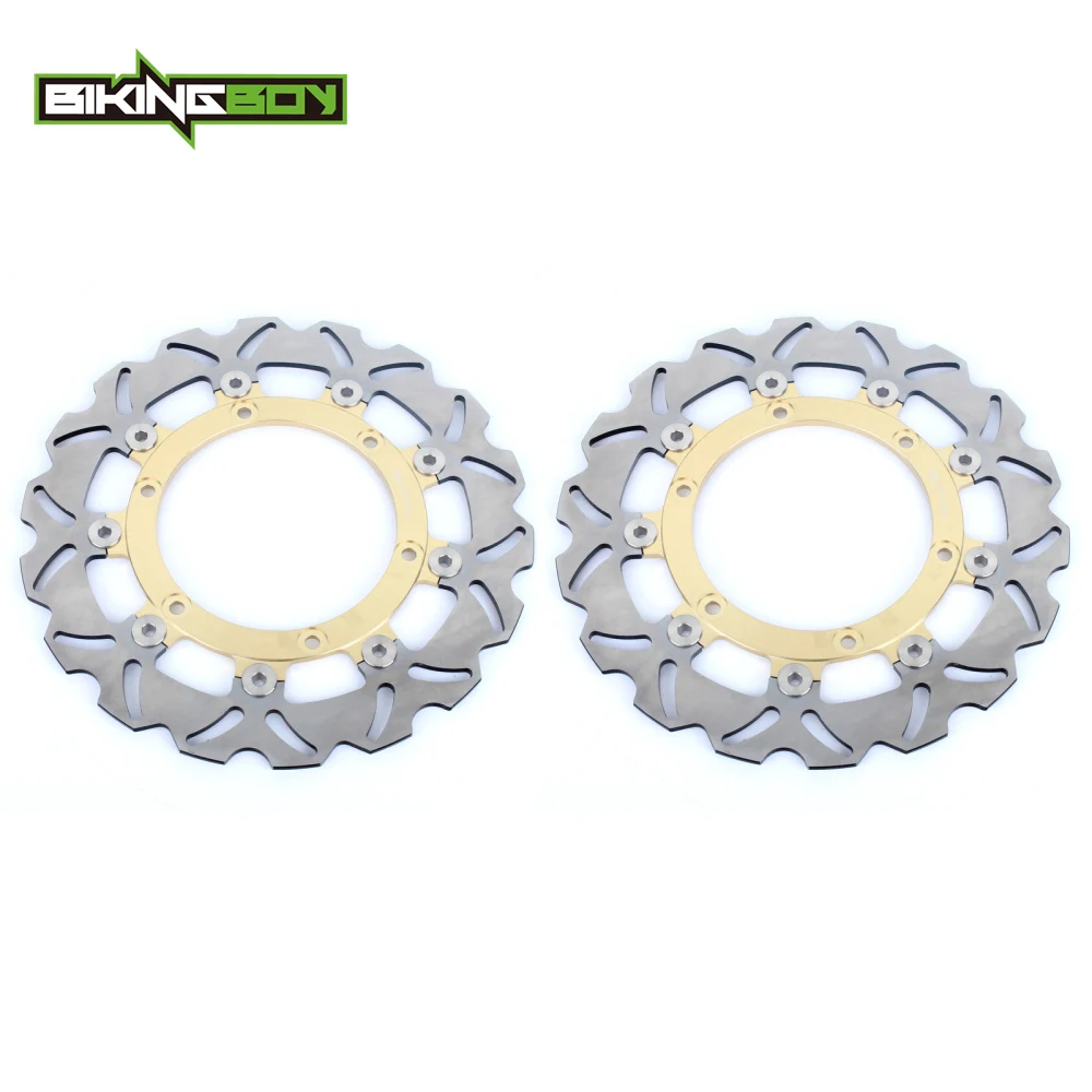 BIKINGBOY For Aprilia ETV 1000 Capenord Rally Raid 01 02 03 04 05 06 07 08 ETV1000 ABS 2001-2008 Front Brake Discs Rotors Disks