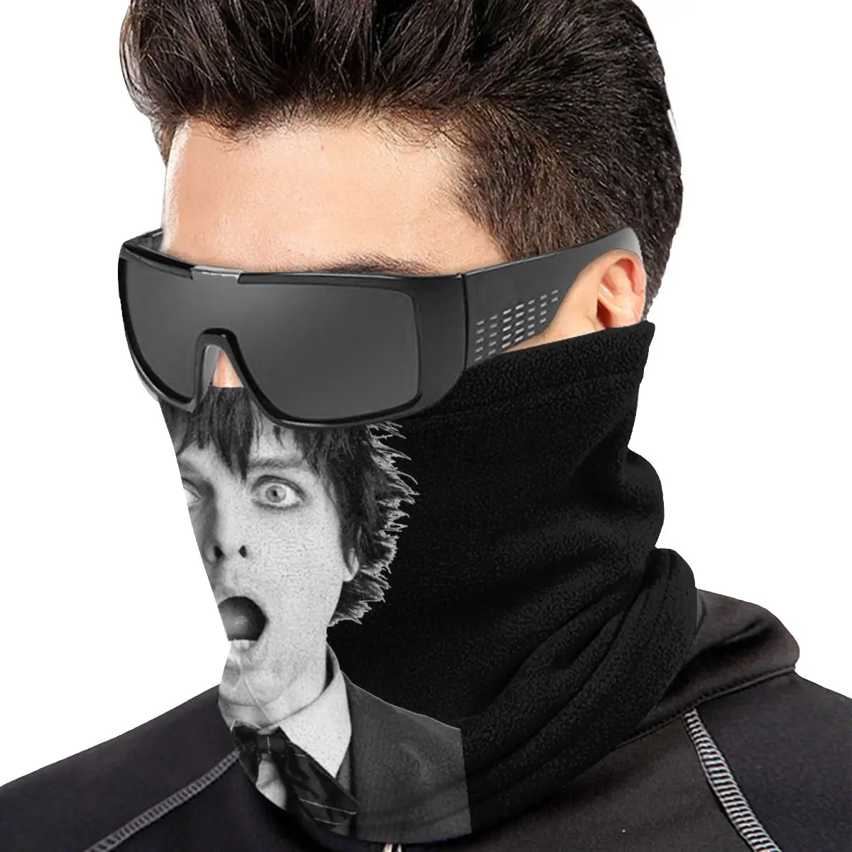 Billie Joe Armstrong-Unisex Microfiber Neck Gaiter, Green Day Band, Lenço Bandana para Caça e Montanhismo