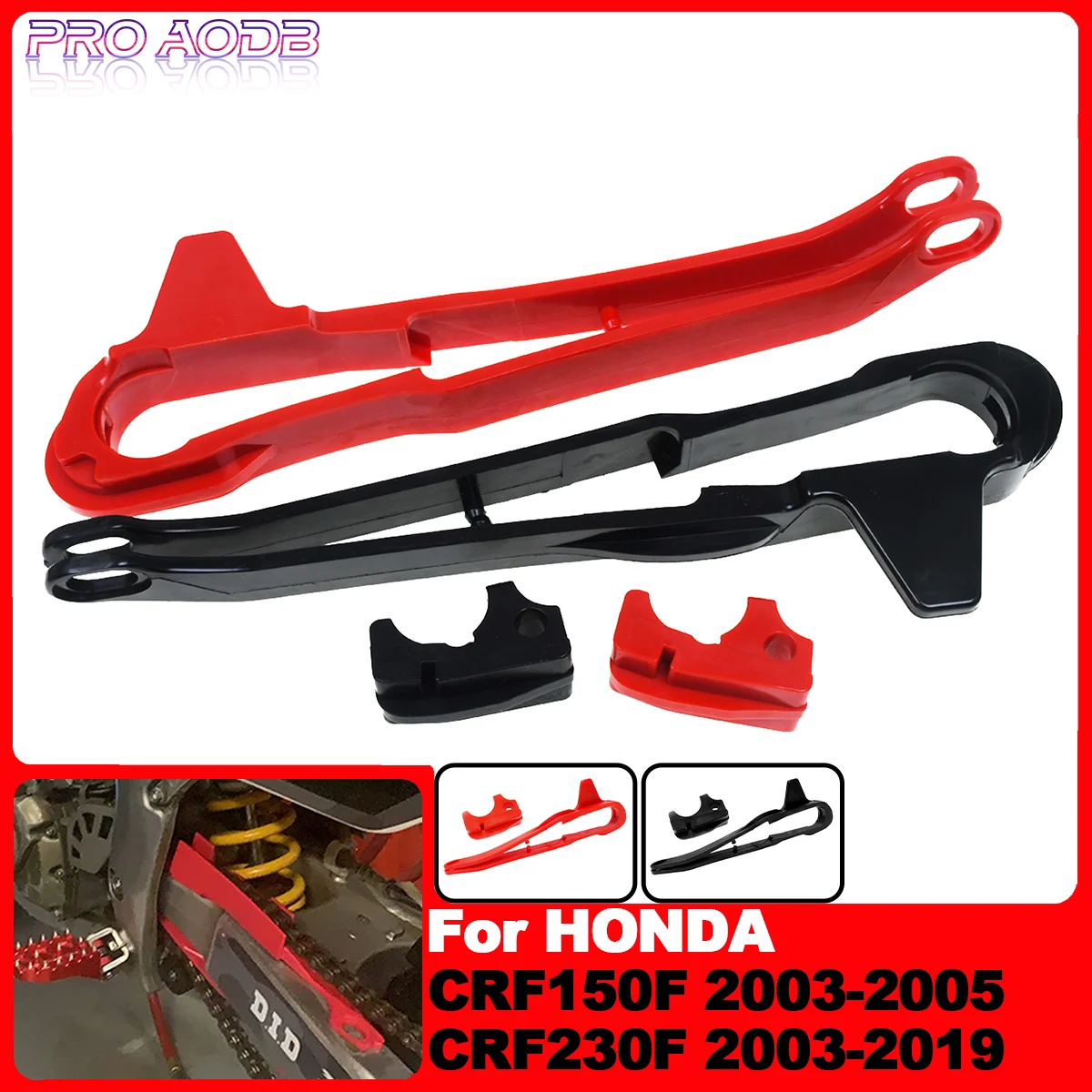 

Motorcycle Plastic Guide Chain Glue Slider Guard For Honda CRF230F CRF 150F 230F CRF150F Dirt Pit Bike 2003-2016 2017 2018 2019