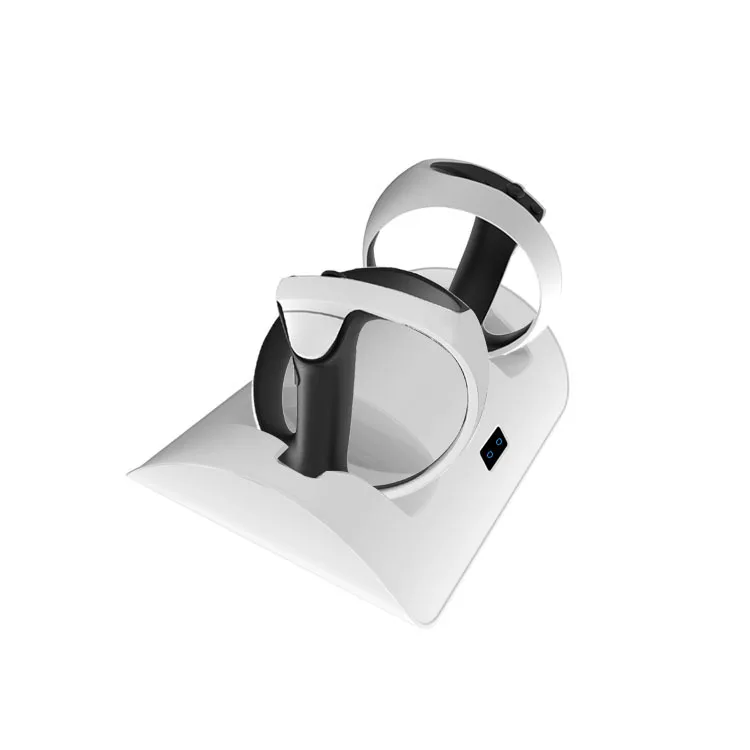 Зарядное устройство для PS VR2 с подсветильник кой, для PSVR2 с джойстиком, простое двухместное зарядное устройство для PSVR2 с ручкой