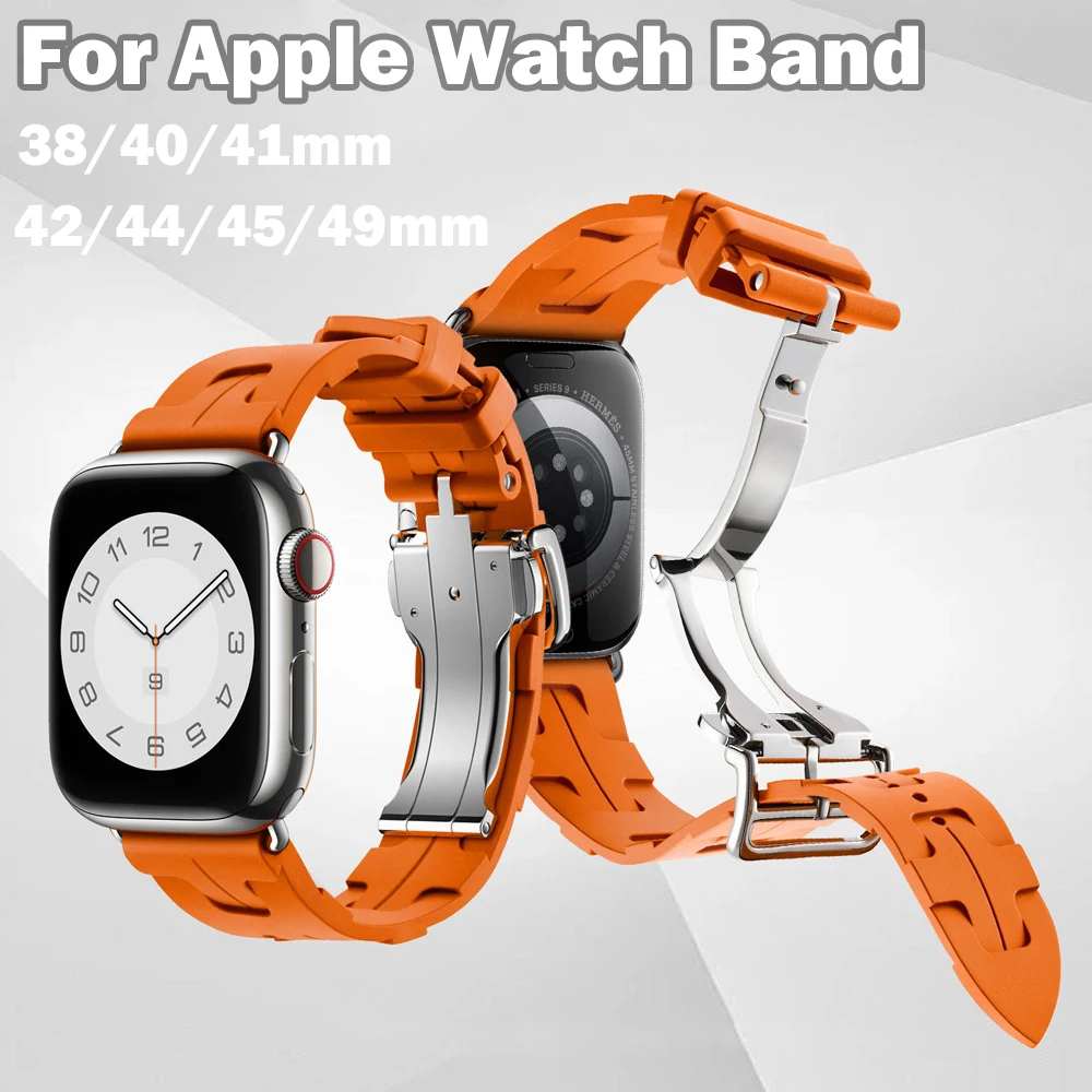 Kilim Single Tour Strap For Apple Watch 11 46 42mm Silicone Bracelet Band For Iwatch 10 9 8 se 49/45mm Sport Wristband Accessory image 2