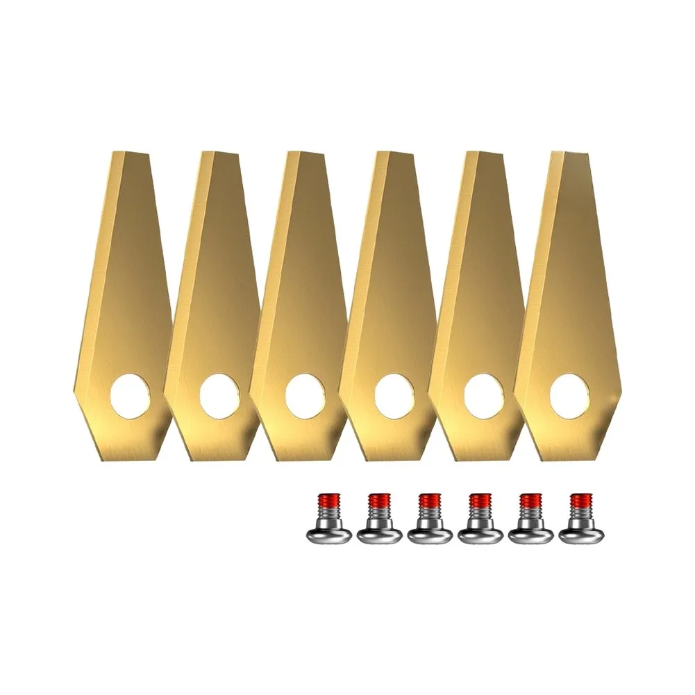 6/12pcs Lawnmower Blade Replacement Blade For Robotic Lawnmowers Mowers Mowing Machine Blade Garden Power Tool Accessories