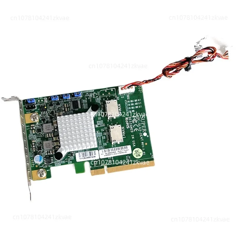 

For Ultra Micro AOC-SLG3-2E4T PCIe NVMe U.2 Adapter Card SFF-8611 Extended Card