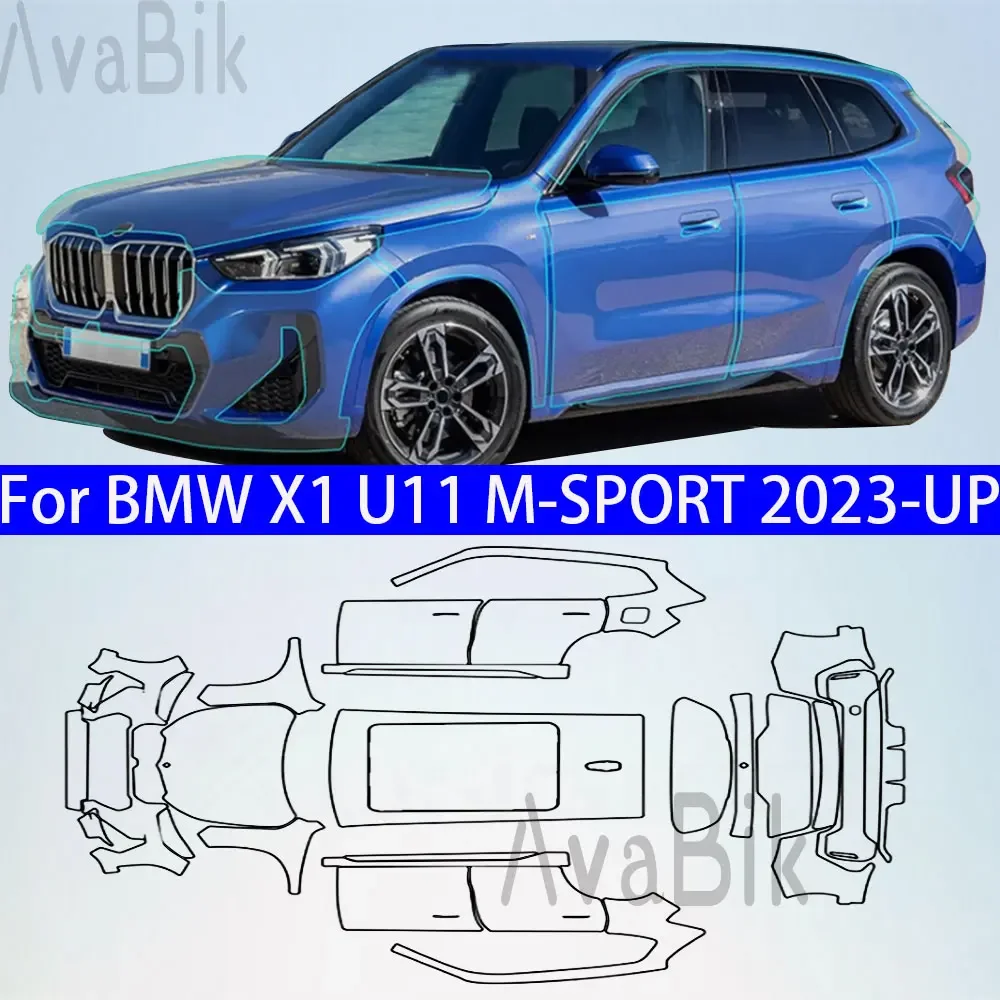 

Pre Cut TPU Protection Film for BMW X1 M Sport U11 2023 Car Body Paint PPF Clear Accessories Transparent Sticker Anti-scratch
