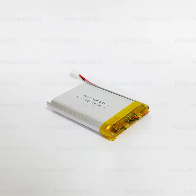 3.7V 1500mAh 803450 Bateria Lipo Baterie litowo-jonowe polimerowe PH2 P do nawigacji GPS Rejestrator samochodowy DVD Urządzenia audio Głośniki
