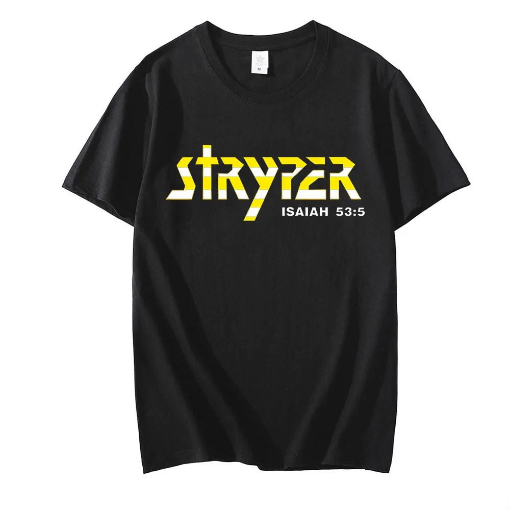 Stryper T Shirt Graphic Printing Hip Hop Grunge Tee-shirt Short Sleeve Fashion High Quality Tshirt Camiseta Hombre O-neck Tees