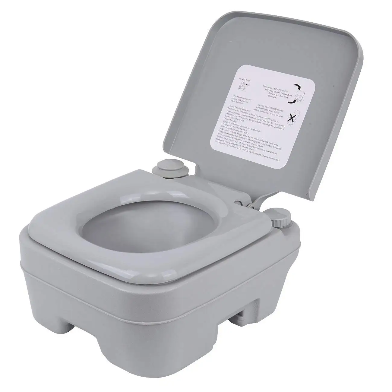 Tragbare Toilette im Freien, Camping, Kapazität 130 kg, Erwachsene, Kinder, mobile Toilette, Campingtoilette, Zuhause, Krankenhaus, Reiseboot, 20 l