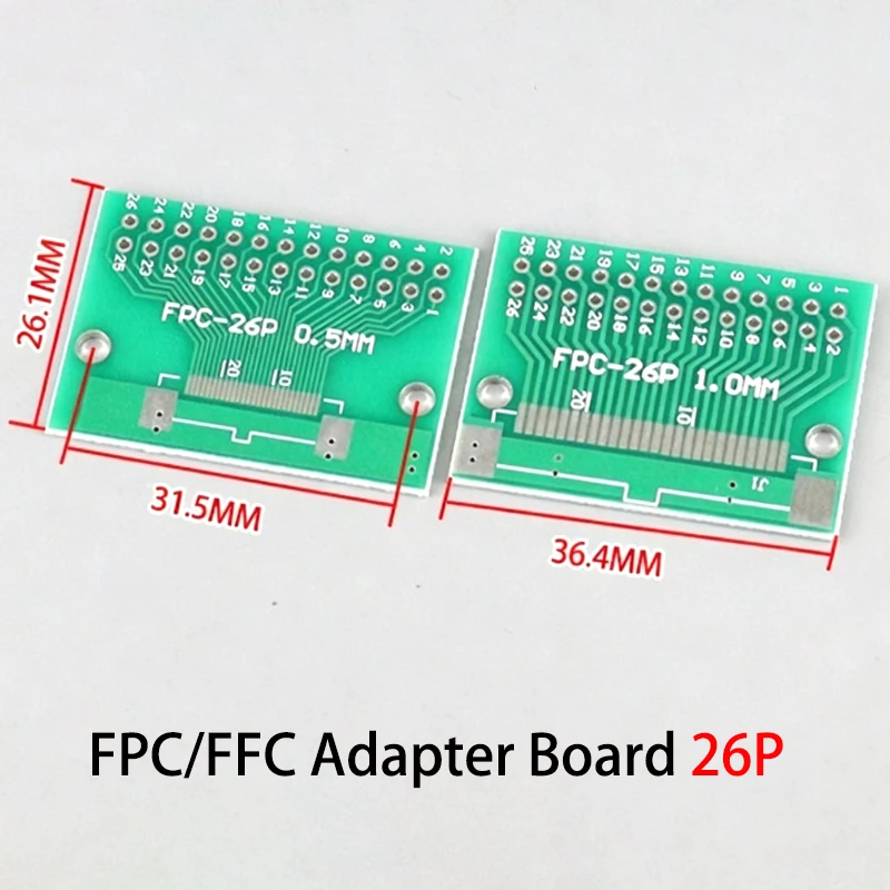 FPC/FFC Flexibles Flachbandkabel-Adapterboard 0,5MM/1,0MM/Abstand bis zu 2,54mm 6P/8P/10P/12P/20P/24P/26P/30P/34P/40P/50P/60P/80P – Detail 15