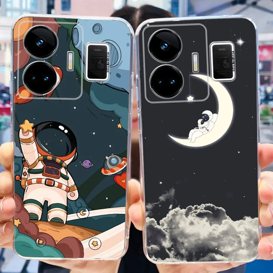Fashion Pattern Phone Case For Realme GT Neo 5 GT3 240W Soft Silicone TPU Back Cover For Realme GT3 GT Neo5 RMX3706 RMX3709