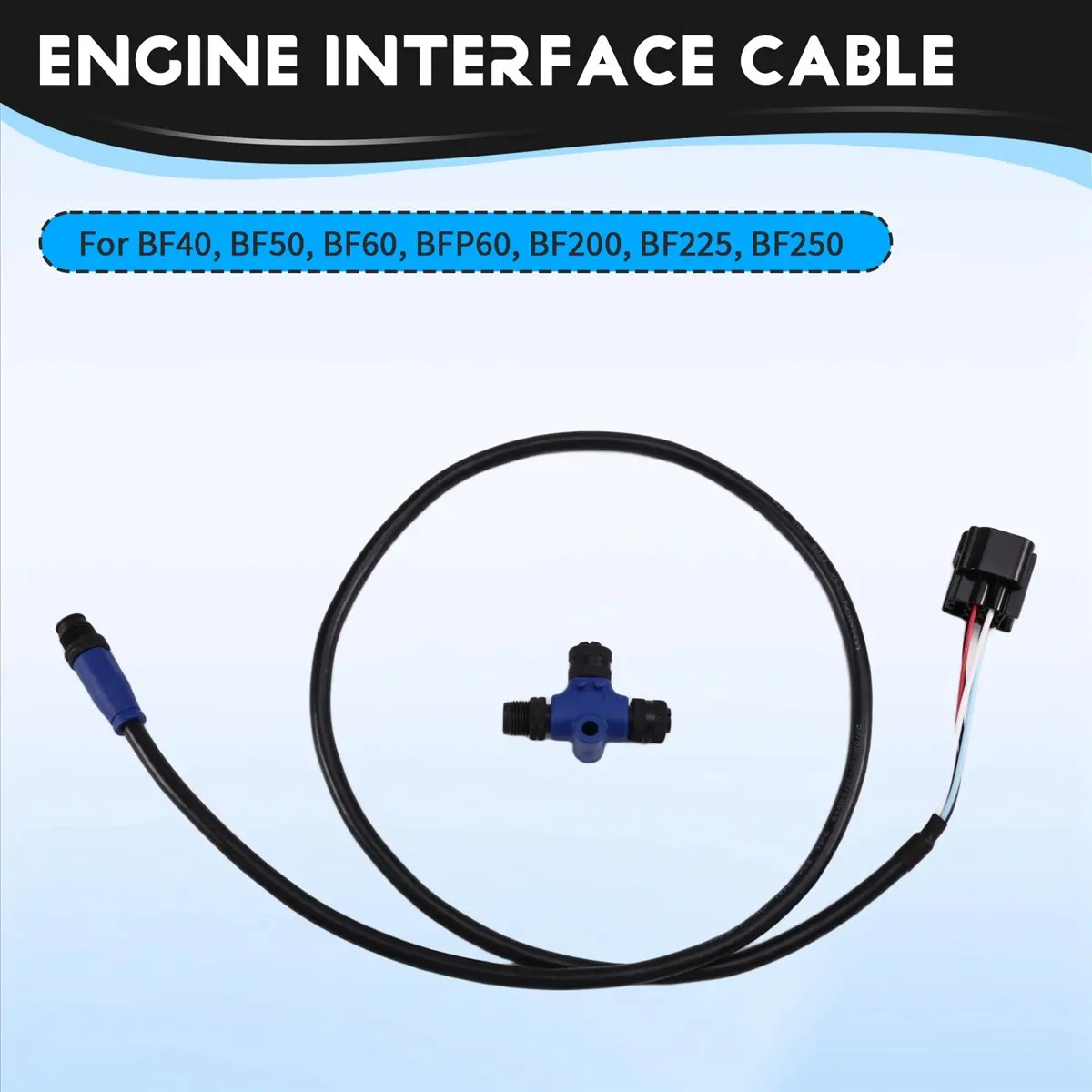 （Gift Idea）Engine Interface Cable for NMEA 2000 Outboards 06653-ZZ3-760HE,6-Pin,for