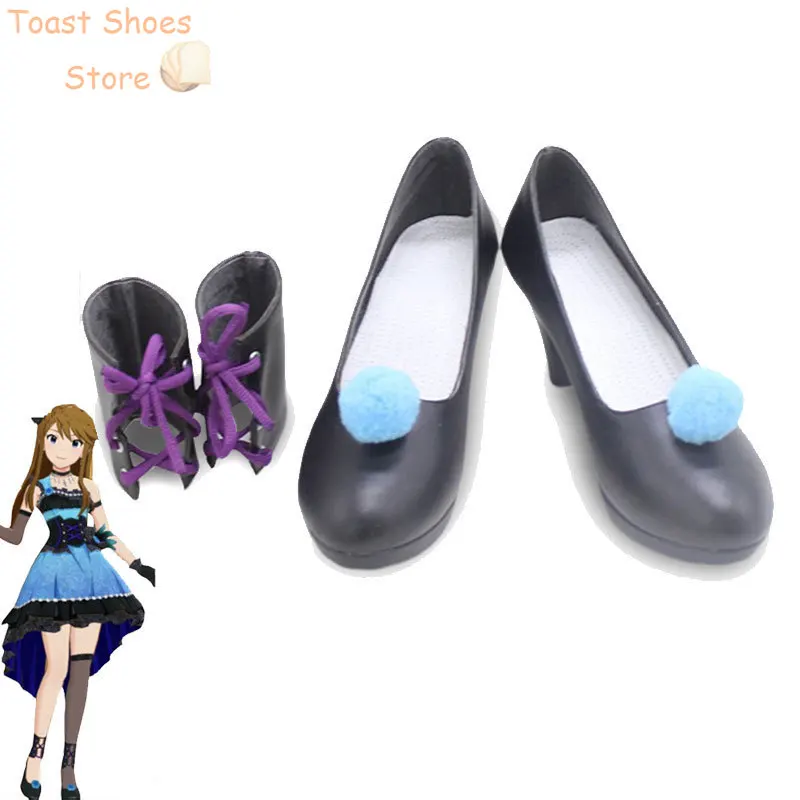 

Tokoro Megumi Cosplay Shoes PU Leather Shoes Halloween Carnival Boots Cosplay Prop Costume Prop