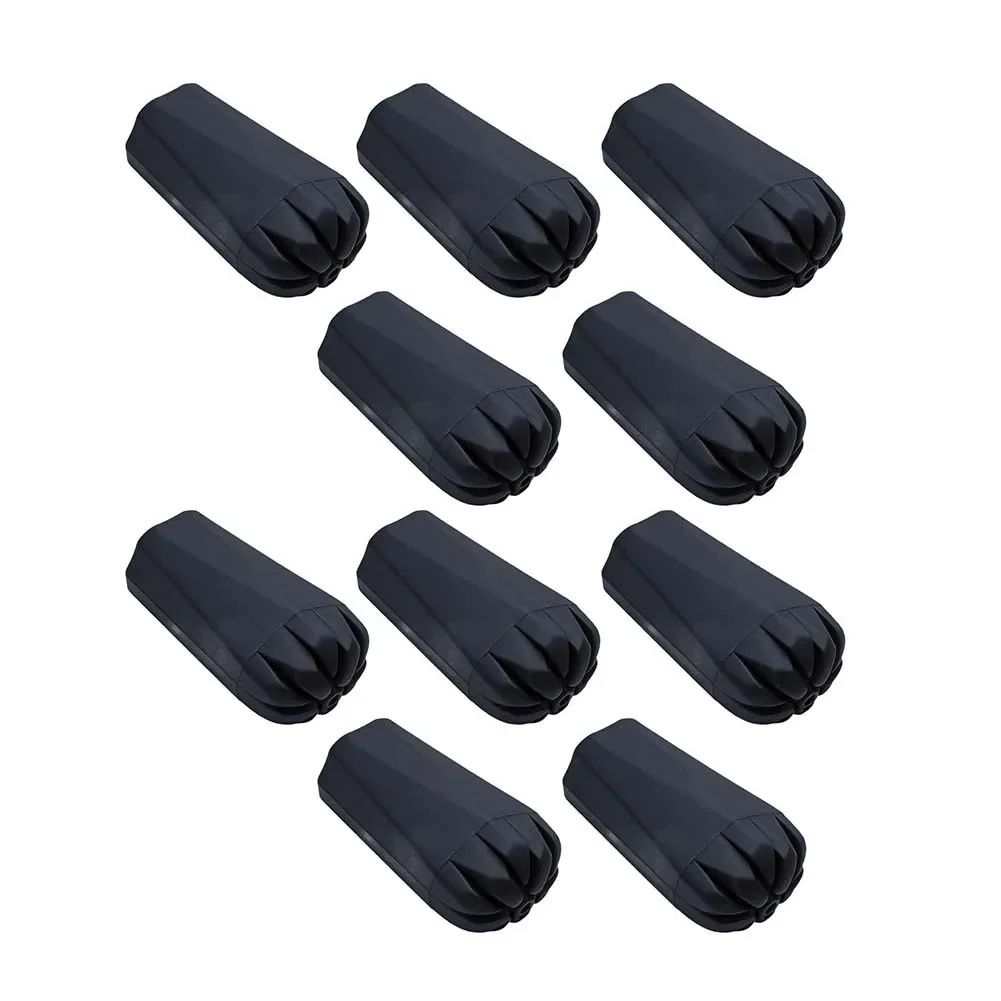10pcs Anti-Slip Hike Trekking Poles Protector Cap Trekking Pole Cane Replacement Parts Outdoor Camping Accessories