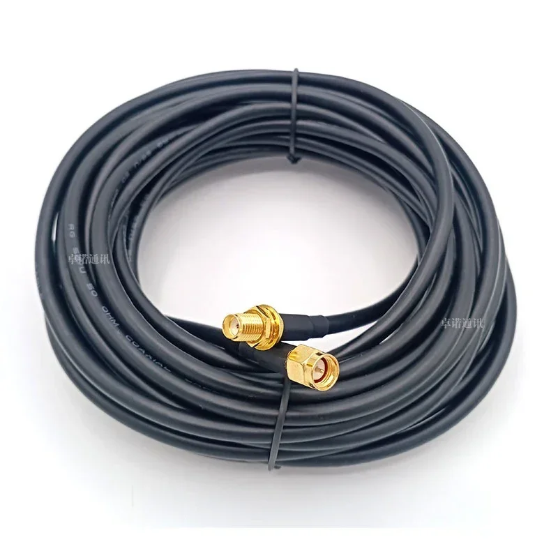 5pcs Antenna extension cable 50-3, feed line RG58 connection line, microphone RF adapter jumper SMA/N/TNC/BNC head