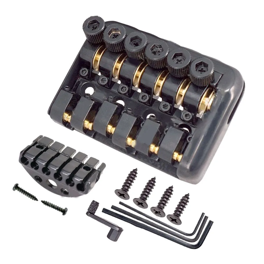 مقطوعة الرأس وتر غيتار جسر ثابت جسر الغيتار الكهربائي ثابت 2.97X2.18 بوصة 75.5X 55.5 مللي متر مقطوعة الرأس السرج #1