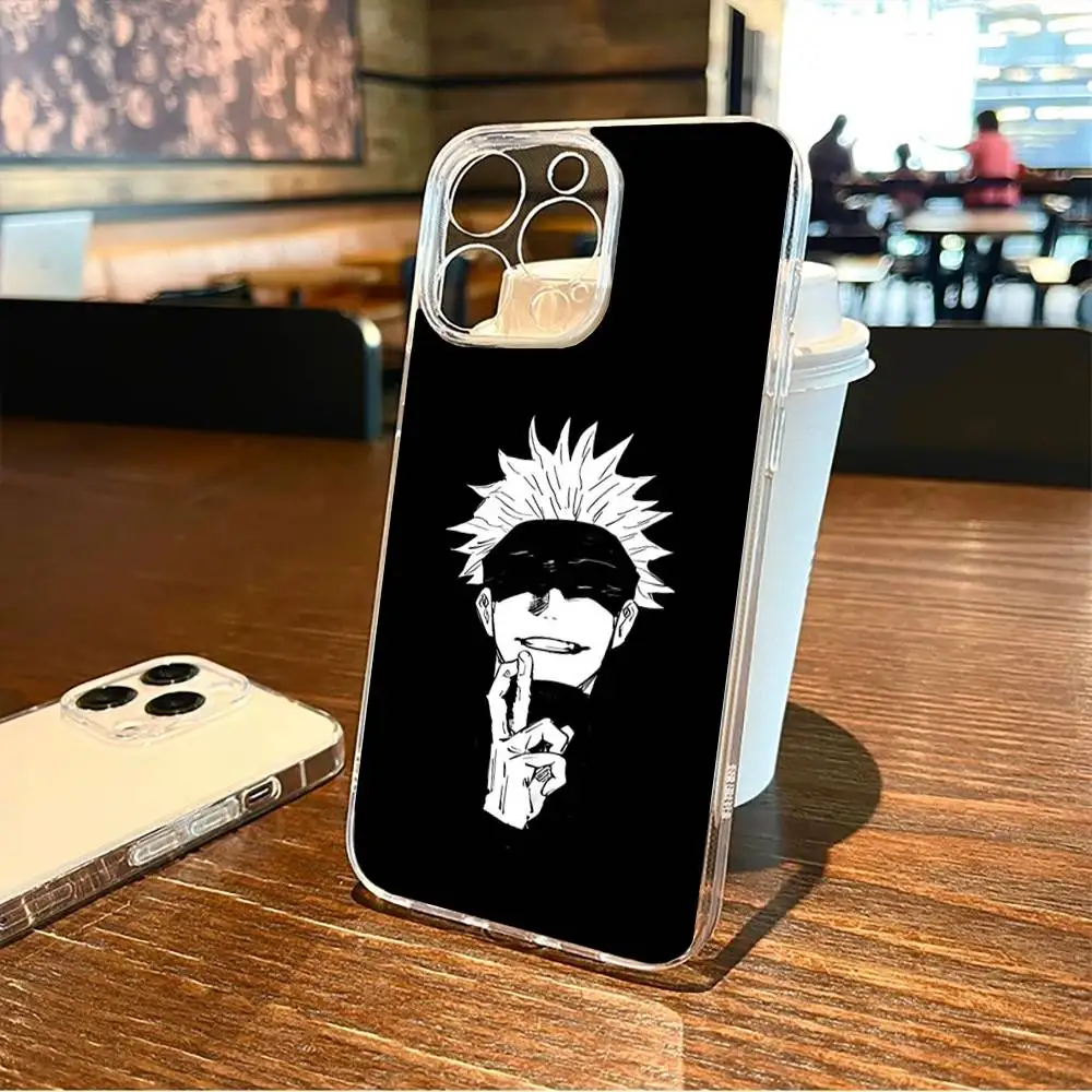 حافظة هاتف J-Jujutsu K-Kaisen G-Gojo S-Satoru لهاتف iPhone17,16,15,14,13,12,11 Plus,Pro Max غطاء شفاف ناعم #3