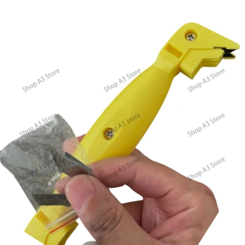 Acrylic PVC Plastic Sheet Trimming Deburring Scraper, Edge Finishing Tool for Advertising Sign Panels & Glass Plates