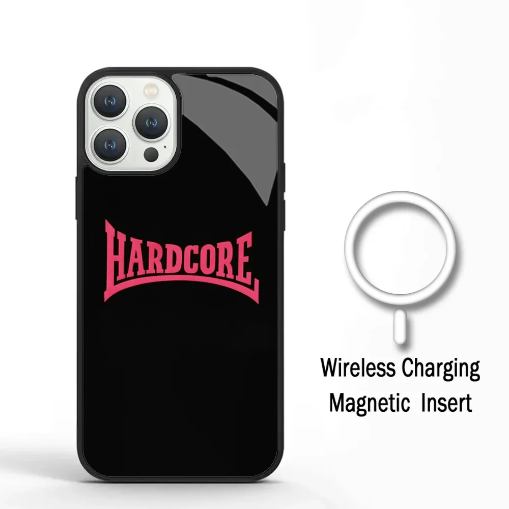 H-Henry-Hardcore Phone Case For IPhone 11 12 13 14 15 Plus Pro Max Mirror Acrylic Cover For Magsafe