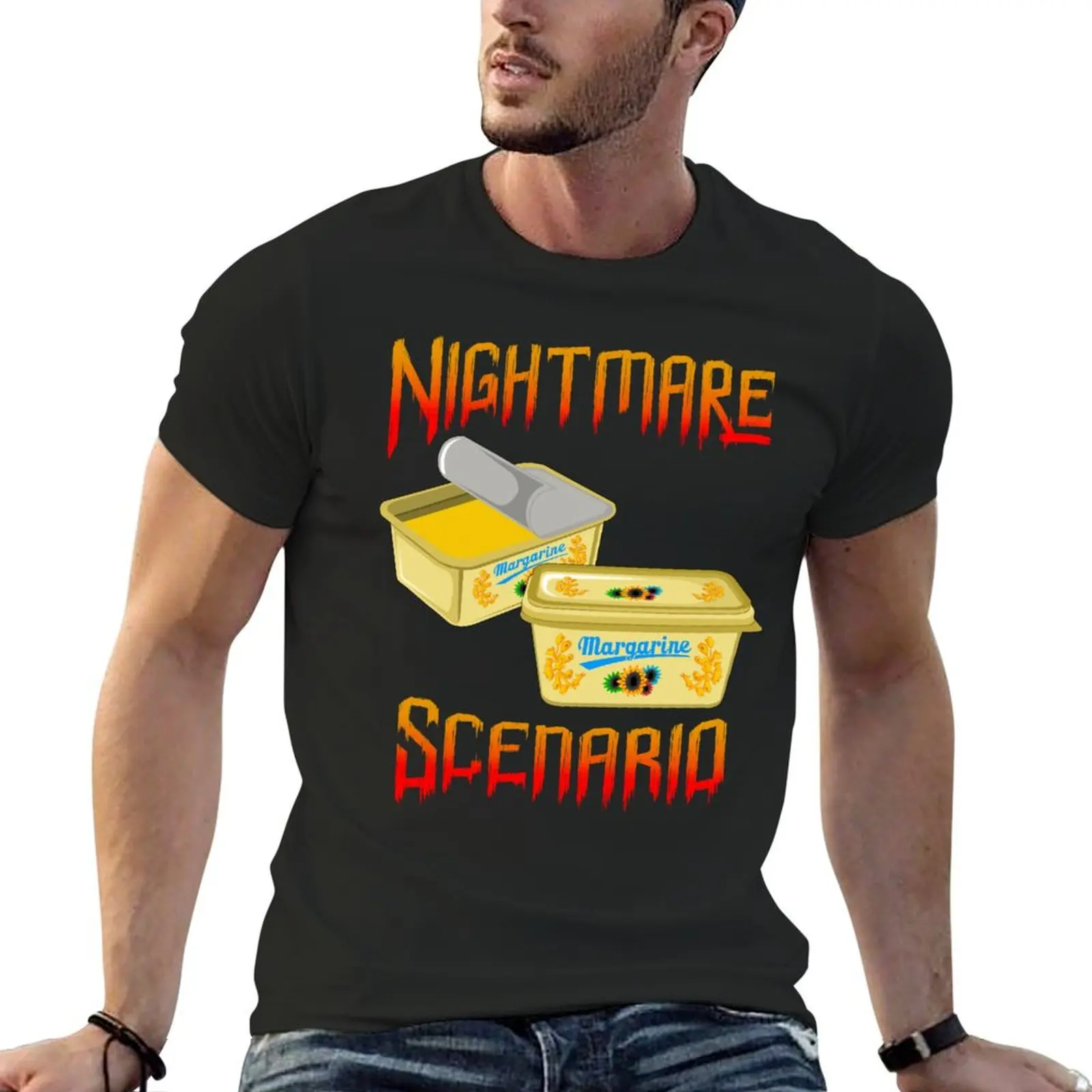 Two Margarines| Halloween Nightmare Scenario T-Shirt sweat designer shirts anime clothes cheap stuff t shirts for men