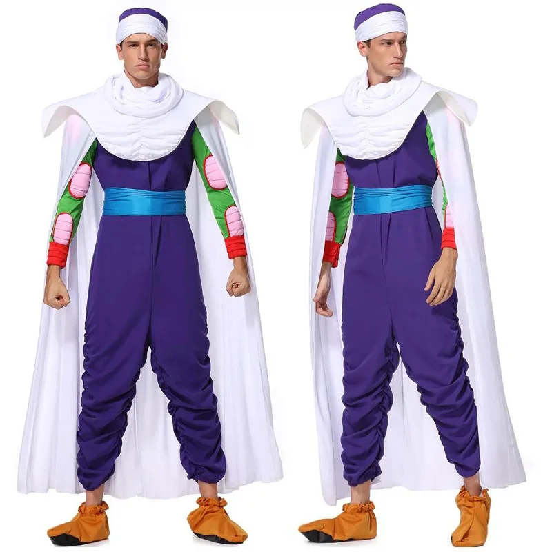 Disfraz de Anime Piccolo para hombres adultos, disfraz de Cosplay para fiesta de Halloween