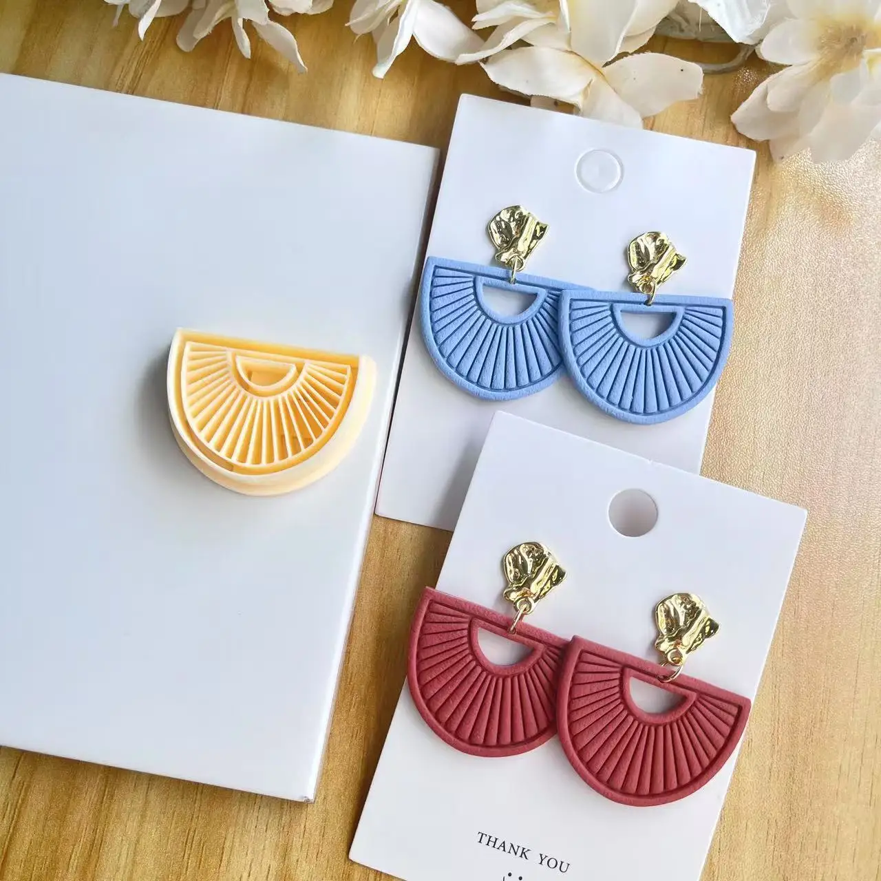 Bohemian Style Polymer Clay Earrings Cutter Set, DIY Soft Ceramic Earrings Mould for Earrings, Brooches, Pendants, Pottery Mould