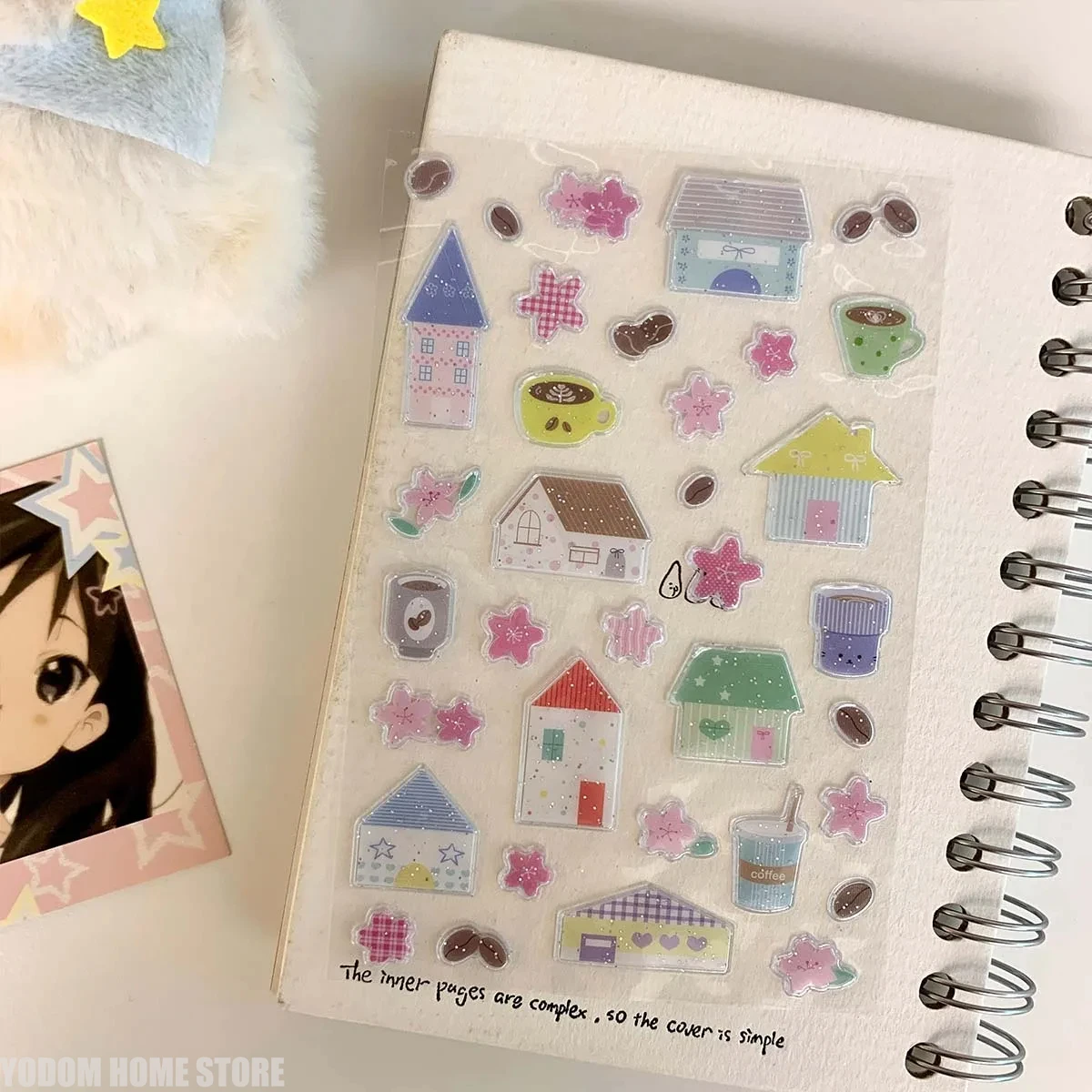 

6 шт., блестящие наклейки в стиле соли, 3D наклейки из пенопласта для скрапбукинга, летние канцелярские наклейки для бриза, наклейки для журнала