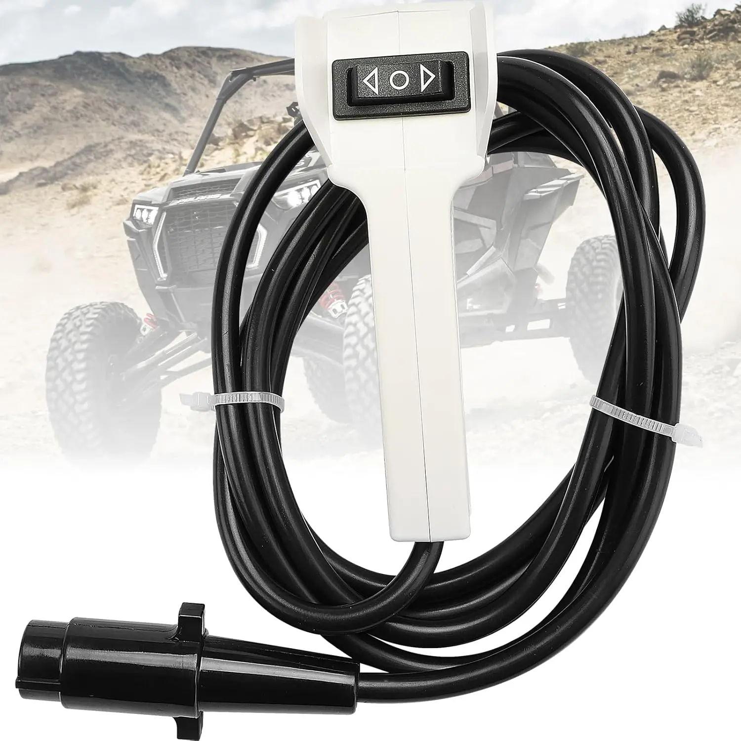 Towing Accessory Winch Remote Handle Off-road Recovery Ergonomic Grip ABS Construction Tool-free Installation Smooth Operation