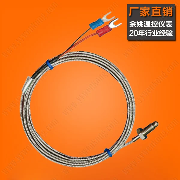 Parafuso termopar k m6, e-tipo j sensor de temperatura sonda de detecção, resistência térmica cu50 pt100 sensor de temperatura sonda