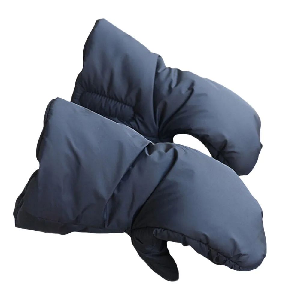 

1 Pair Warm Gloves Winter Windproof Waterproof Baby Stroller Thick Polar Fleece Gloves Outdoor Cold Weather Hand Protection