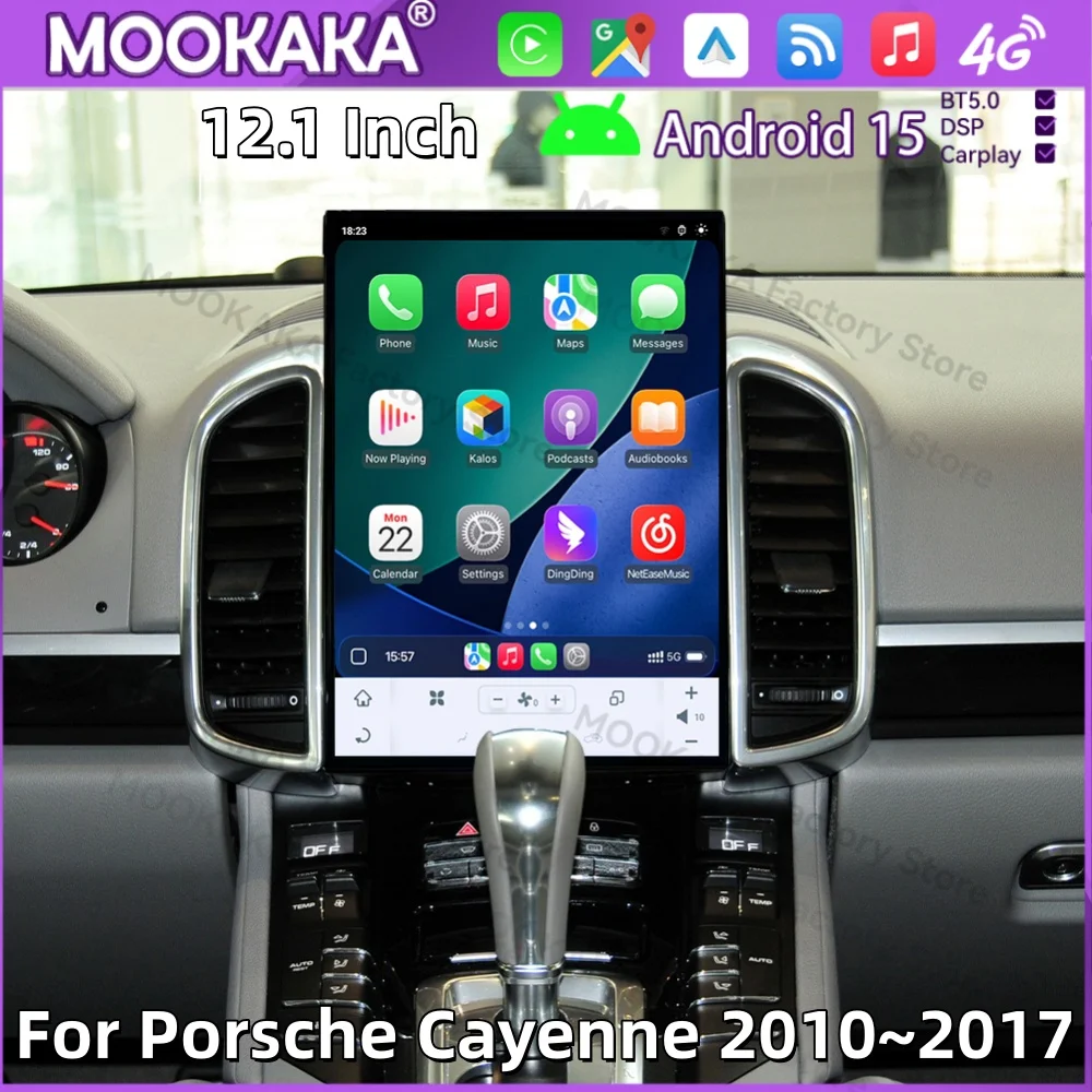 

For Porsche Cayenne 2010~2017 12.1 Inch Qualcomm Android 15 Radio GPS Multimedia Player Navigation Car Stereo Receiver Head Unit