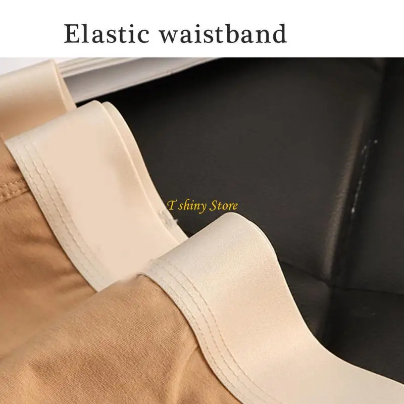 

N58F Men Summer Milk Silk Briefs Comfortable Elastic Waistband Underwear Shorts