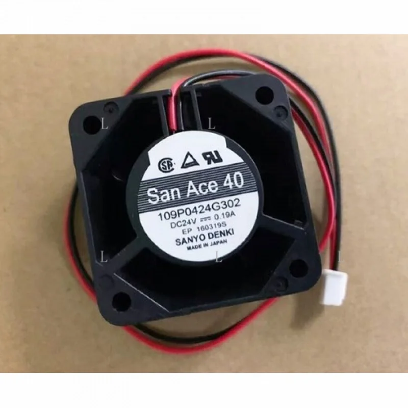 

L для San Ace 40 охлаждающий вентилятор 109P0424G302 DC24V 0,19A 4CM 4028 2-проводной [M158a]